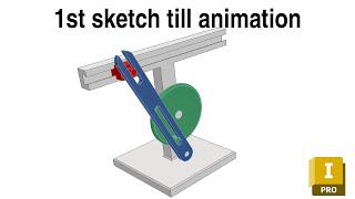 Autodesk Inventor 2024 assembly tutorial for beginners Quick Return Mechanism [upl. by Rayham]