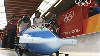 Bobsleigh  Mens TwoMan  Germany  Turin 2006 Winter Olympic Games [upl. by Cleres]