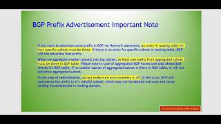 BGP Prefix Advertisement [upl. by Leanahtan]