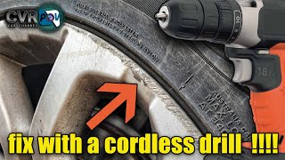 How to remove curb rash on any wheel rim with a cordless drill [upl. by Philine]