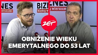 Emerytury stażowe Obietnica wieku emerytalnego 5358 lat biznesmiedzywierszami [upl. by Shaper852]