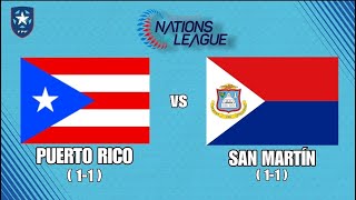 Puerto Rico 🇵🇷 vs San Martin NationsLeague CONCACAF ElHuracanAzul [upl. by Reniar]