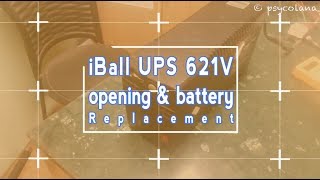 iBall Nirantar Ups opening and Battery Replacement [upl. by Arlina]