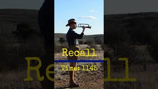 US Army Bugle Call Recall Call [upl. by Ardnikat]