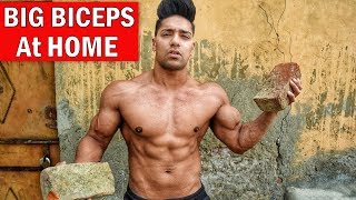 5 min Home Biceps Workout No Gym Muscle Building  Rohit Khatri Fitness [upl. by Bencion]