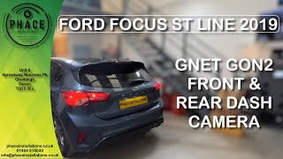 GNET GON2 FRONT amp REAR DASH CAM INTO FORD FOCUS ST LINE 2019 HD 1080p [upl. by Yruy551]