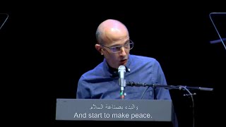 Yuval Noah Harari Speaks Up for Peace  IsraeliPalestinian Rally  1 July 2024 [upl. by Eiresed]