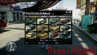 Tutorial how to install  ProVehicleMod v101  in GTA IV [upl. by Oiluarb83]