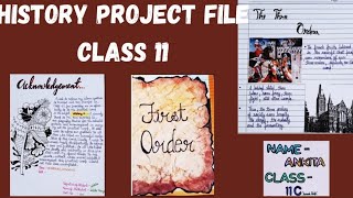 History project on The Three orders Class 11  History file history historyproject class11 [upl. by Aivad]