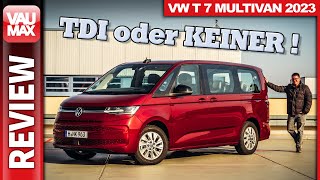 VW T7 Multivan 2023  TDI oder keiner  Review  Fahrbericht  VauMaxTV [upl. by Oilisab616]