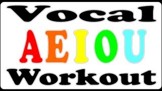 Vocal Warm Up  Vowel Exercise for Singing Lessons  AEIOU Song [upl. by Nanette951]