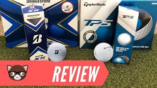 Taylormade TP5 vs Bridgestone Tour BXS  Testing New Golf Balls [upl. by Avik564]