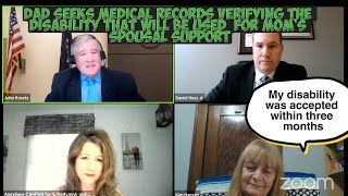 Dad Seeks Medical Records Verifying the Disability Being Alleged for Moms Spousal Support [upl. by Frederiksen]