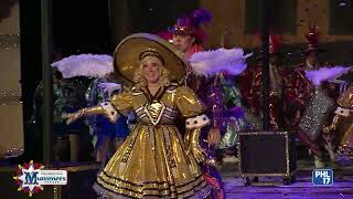 Mummers 2022 Fancy Brigade 08 Golden Crown [upl. by Icak]