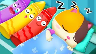 Colorful Crayons Song  The Colors Song  Learn Colors  Nursery Rhymes  Kids Songs  BabyBus [upl. by Lapotin]