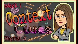 Q2 English 4 Week 1  Using Context Clues Definition and Exemplification [upl. by Ennaylil]