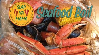 Slap Ya Mama Seafood Boil In A Bag ll Mussels ll Hot ll [upl. by Enywtna294]