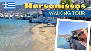 Exploring Hersonissos The Ultimate Party Destination in Crete  Cinematic Walking Tour [upl. by Adnorrehs554]