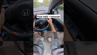 Menanjak  Putar balik ‼️ Tutorial mobil manual agar tidak mati mesin kursusmobilnyaman [upl. by Catt598]