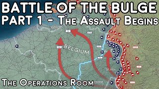 Battle of the Bulge Animated  Part 1 The Assault Begins [upl. by Moody]