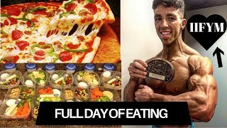 FULL DAY OF EATING WITH 20 YO BODYBUILDER IIFYM AARON NEARY [upl. by Ilujna]