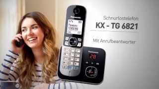 Schnurlostelefon KXTG6821  Panasonic Produktvorstellung [upl. by Rech]