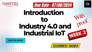 Introduction to Industry 40 and Industrial IoT Week 2 Assignment Answer  July2024  Learn in brief [upl. by Notlehs]