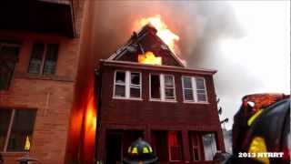 FDNY Brooklyn 3 Alarm Fire 1029 42nd St [upl. by Notwal]