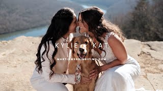 Beautiful destination elopement  Snoopers Rock Chattanooga TN  Kylie and Kat [upl. by Esirahs]