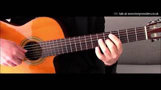 Hushabye Mountain  Chitty Chitty Bang Bang fingerstyle guitar solo  link to TAB in description [upl. by Haland]