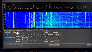 Icom IC7300 Waterfall Display And Rig Control [upl. by Yvor734]