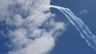 RAAF Roulettes Australia Day display over Melbourne [upl. by Lockhart]