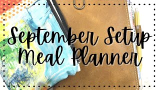 September Meal Planner Setup  A5  Planner Perfect  Cocoa Daisy [upl. by Goodrow]