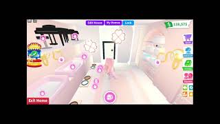 coquette aesthetic grinding room Adopt me speed build [upl. by Nosneb213]