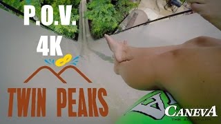 TWIN PEAKS POV 4K  Caneva Aquapark  Canevaworld 2016 [upl. by Kreegar]