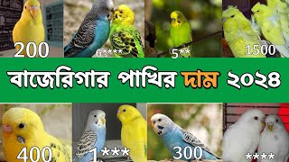 বাজিগার পাখির দাম 2024 ॥ Budgies bird price in bangladesh 2024 [upl. by Latrina]