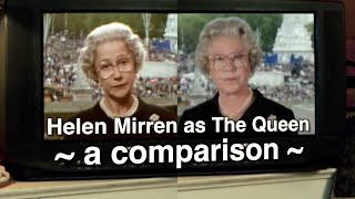 Helen Mirren vs the real Queen Elizabeth II [upl. by Brunk]