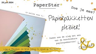 Papierpakketplezier met pakket In het Groen  Stampin Up  PaperStar [upl. by Ahsenrac585]