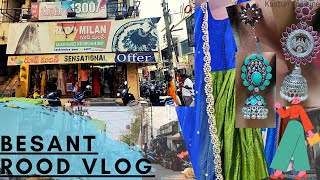 Besnt Road VLOGRoop Milan Designerwear ShopVijayawada Besant Road teluguVlog by kasturiscuisine [upl. by Lemar]