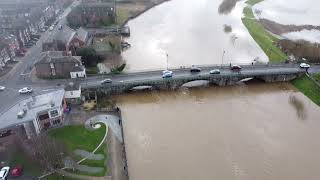 Trent bridge floods Gainsborough 70124 [upl. by Nelie]