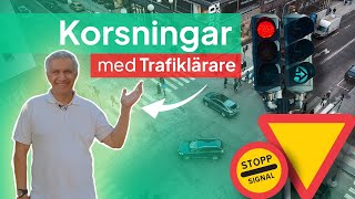 Trafiklärare Visar Hur Du Kör i Korsningar [upl. by Aerdnahs666]