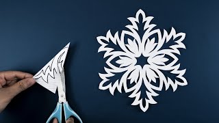 Paper Snowflakes 10  How to make Snowflakes out of paper  DIY Christmas decoration ideas [upl. by Saxon]