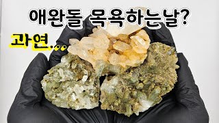 수년간 백수정에 붙어있었던 흙 제거하기가능한가 [upl. by Medora]