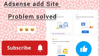 Add Site Problem khtam  What is fill in Adsense Add site 2022  Adsense Account ke ADD SIT [upl. by Eizle]