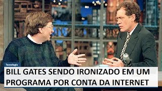 Bill Gates sendo ironizado em um programa de humor por conta da Internet em 1995 [upl. by Kerwinn970]