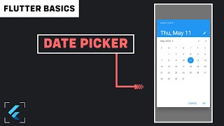 Flutter Tutorial  Date Picker in Flutter [upl. by Mathis]