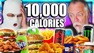 WE TRY THE 10000 CALORIE CHALLENGE [upl. by Aronal]