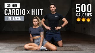 30 MIN FULL BODY CARDIO HIIT Workout Intense No Equipment [upl. by Aicilaana]