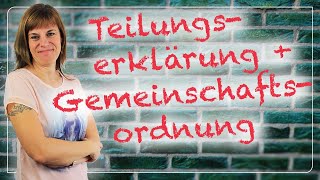 Teilungserklärung und Gemeinschaftsordnung 📄📃 JederkannImmobilien [upl. by Joye]