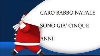 Caro Babbo Natale  Canzoni natalizie con testo Christmas music with lyrics [upl. by Annayram]